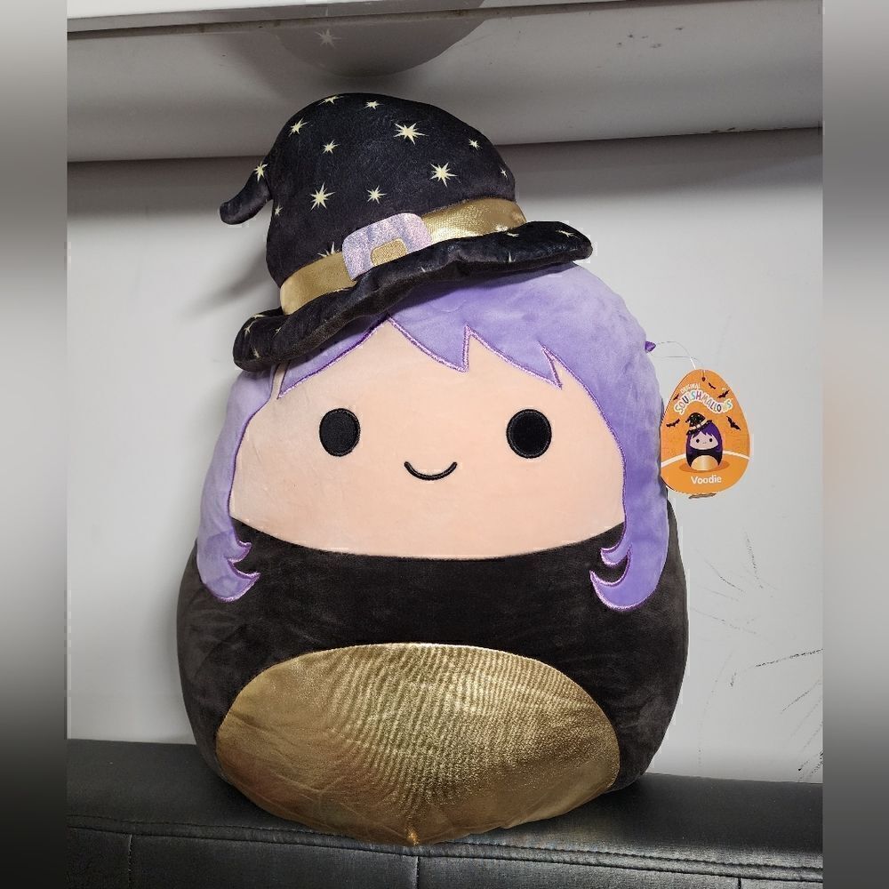 Squishmallows 20-inch Voodie Witch with Purple Hair Large Child's Halloween